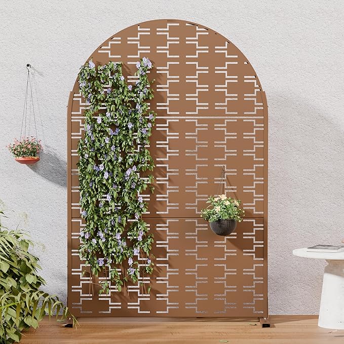 Casaphoria Metal Arched Privacy Screen Outdoor by Casaphoria