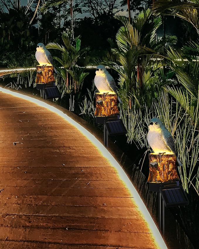 iStatue Bird Solar Decorative Garden Stake Lighting, Waterproof Cute Animal - Image 5
