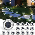 SOLPEX 16 Pack Solar Ground Lights Outdoor Waterproof, Solar Powered Pathway by Solpex