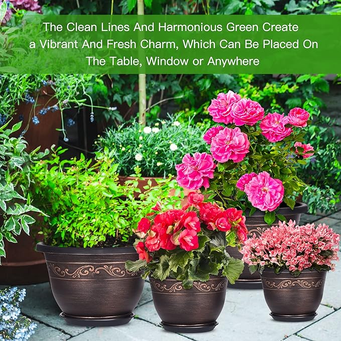 Plastic-Plant-Flower-Planters-12 Inch - Image 6