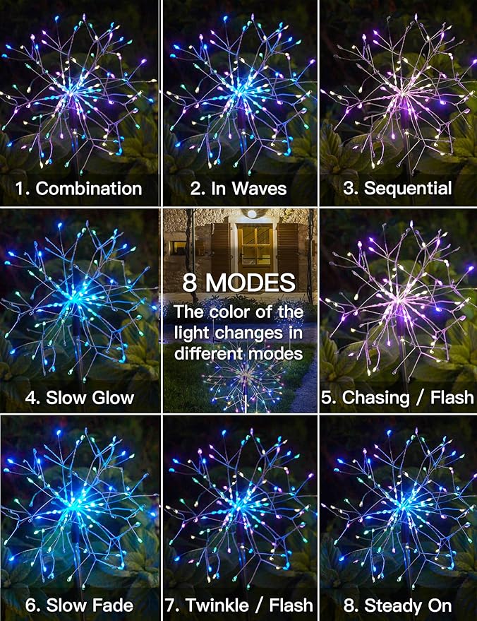 suddus Solar Garden Lights Outdoor Waterproof Decorative, Flowerbed Party - Image 5