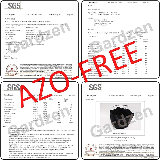 Gardzen 6-Pack 10 Gallon Grow Bags, Aeration Fabric Pots - Image 8