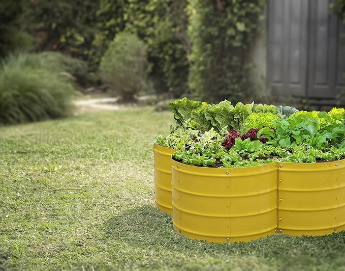 Plant & Plot Galvanized Raised Garden Beds Outdoor // 3×3×1 ft Planter Raised - Image 4