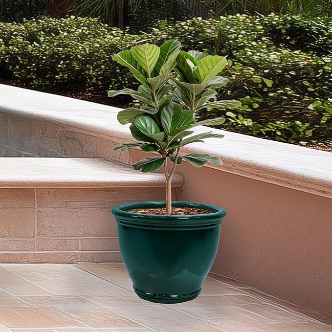Sunnydaze Large Ceramic Plant Pot - Image 7