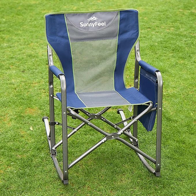 SUNNYFEEL Camping Directors Chair, Heavy Duty, Oversized Portable Folding Chair - Image 2