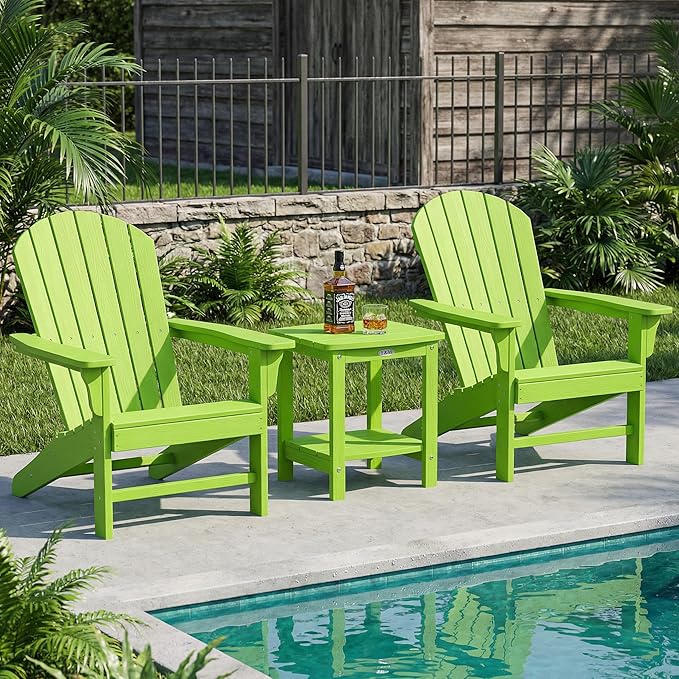 Y&M Outdoor Side Table, HIPS Adirondack Small Double Layer Table, Waterproof - Image 2