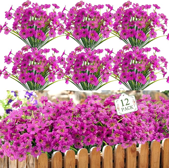 MACTING 12 Bundles Artificial Flowers by MACTING