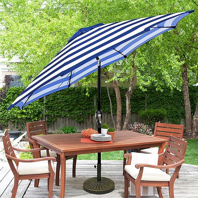Blissun 9' Outdoor Patio Umbrella, Outdoor Table Umbrella, Yard Umbrella - Image 5