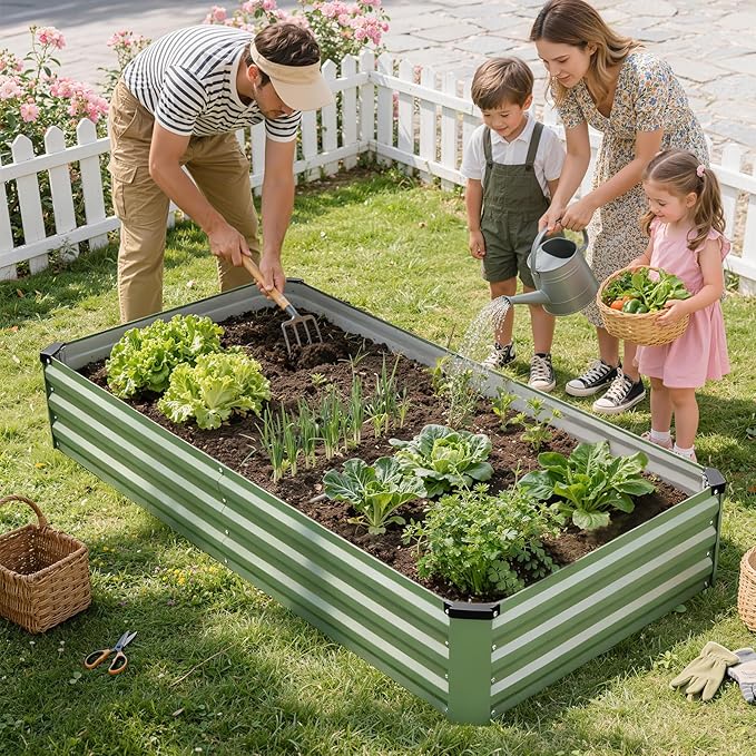 Galvanized Raised Garden Bed Outdoor | Metal Raised Garden Bed - Image 2