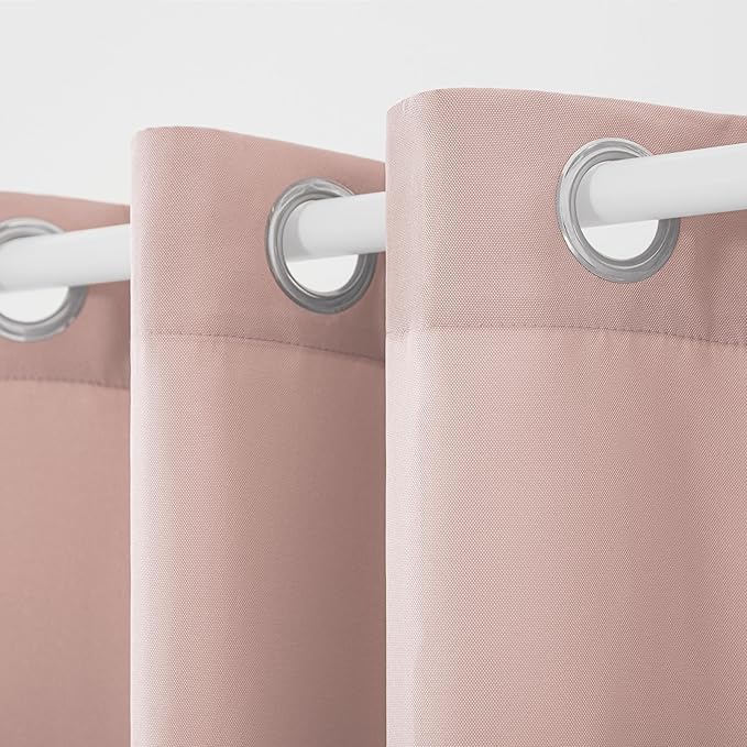 TOWN & COUNTRY BASICS Cabana Solid Heavyweight Indoor Outdoor Curtains - Image 3
