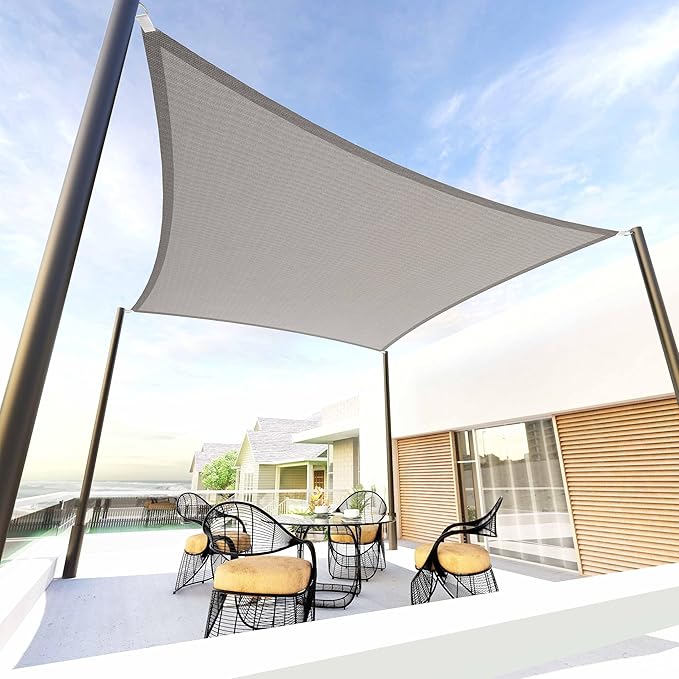 Tronssien Rectangle 10'x13' Sun Shade Sail, 95% UV Blockage Canopy Awning by Tronssien