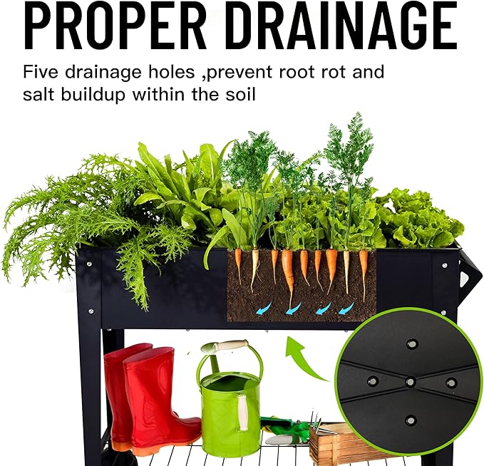 Elevate 32" Tall Raised Garden Bed Outdoor - Image 3
