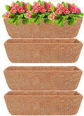 Y&M 4pcs 24“ Through Coco Liners Coconut Fiber Liner, Pre-Formed Replacement by YM