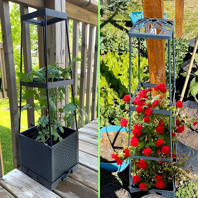 2 Packs Raised Garden Bed Tomato Planter Box - Image 7