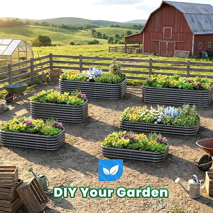 Quictent Galvanized Raised Garden Bed Kit, Dark Grey - Image 7