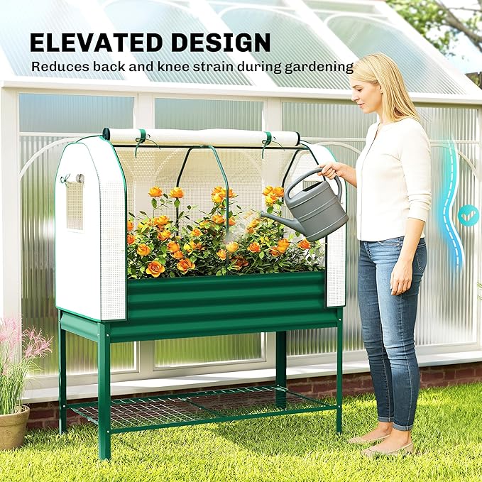 Outsunny Galvanised Raised Garden Bed - Image 5