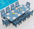 SERWALL 11 Piece Outdoor Dining Set by SERWALL