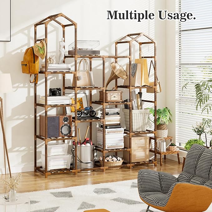EnHomee Plant Stand Indoor Plant Stands Outdoor Tall Plant Shelf - Image 2
