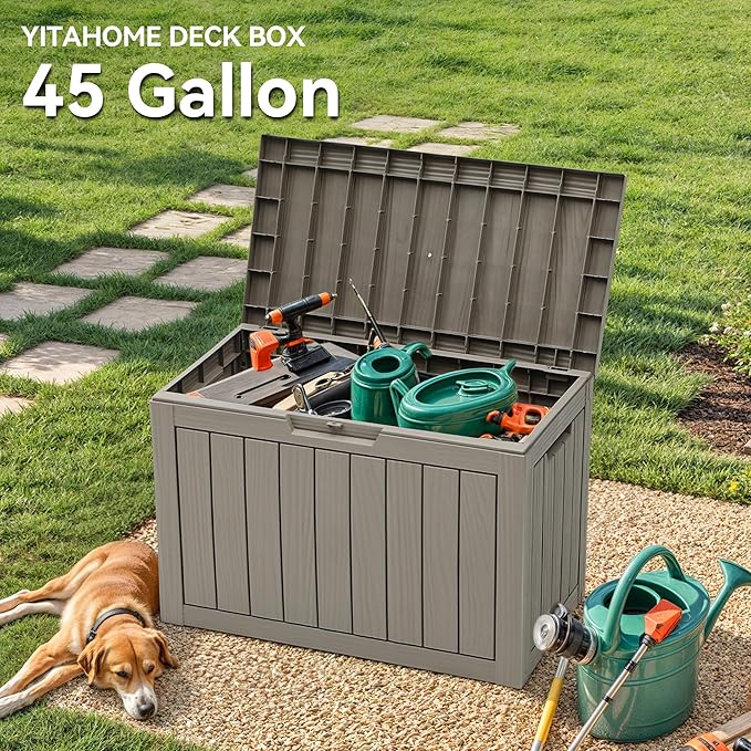 YITAHOME 45 Gallon Deck Box, Outdoor Storage Box - Image 3