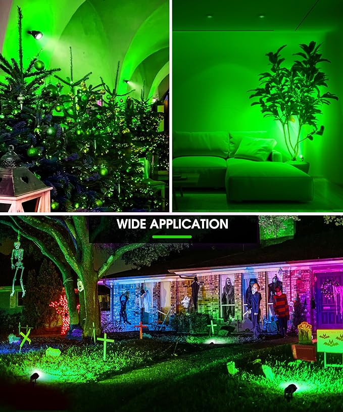 L LOHAS LED Green Spotlight Outdoor, Tree Spot Lights - Image 6