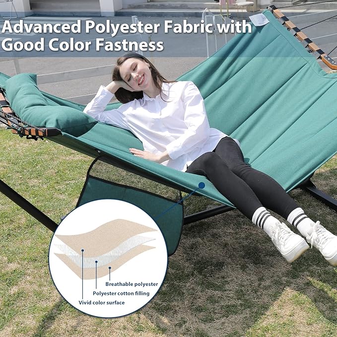 TegerDeger 12FT 2 Person Hammock Large Hammock 450LB Capacity - Image 5