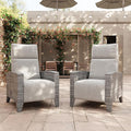 IDEALHOUSE Wicker Outdoor Recliner Reclining Patio Chairs by IDEALHOUSE