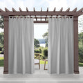 Exclusive Home Cabana Solid Indoor/Outdoor Light Filtering Hook-and-Loop Tab by Exclusive+Home