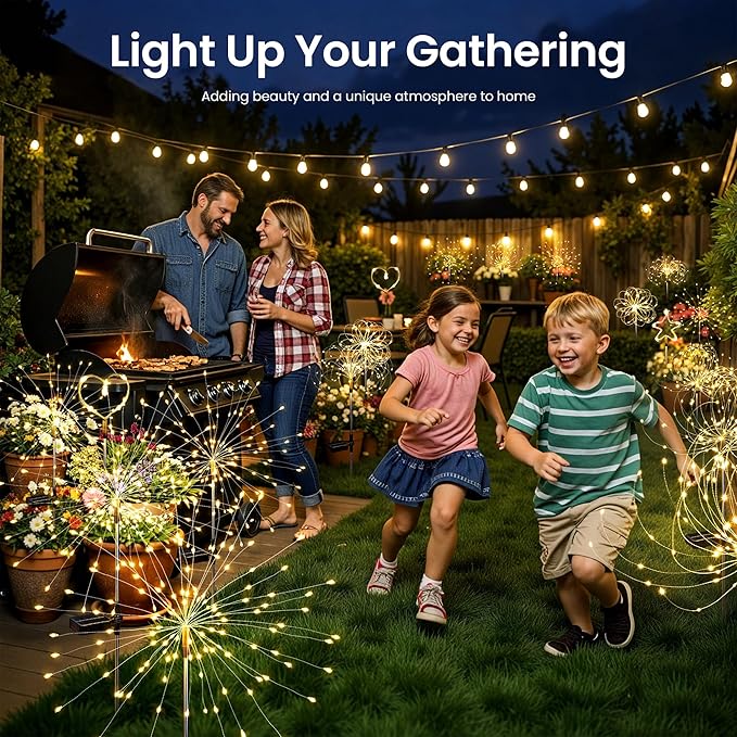 Solar Lights Outdoor, 120LED 4pack Fairy Garden Lights Decor - Image 9