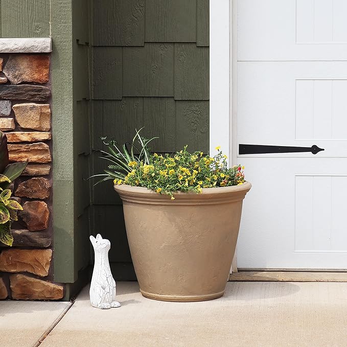 Sunnydaze 24-Inch Anjelica Large Plastic Pot - Image 9
