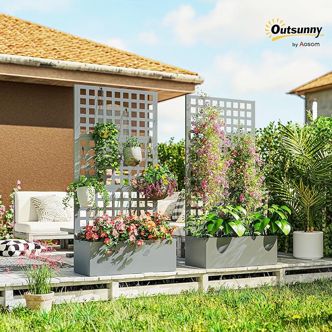 Outsunny Galvanized Raised Garden Bed - Image 2