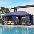LAUSAINT HOME Semi-Permanent Outdoor Patio Gazebo 10'x20', Heavy Duty Party by LAUSAINTHOME