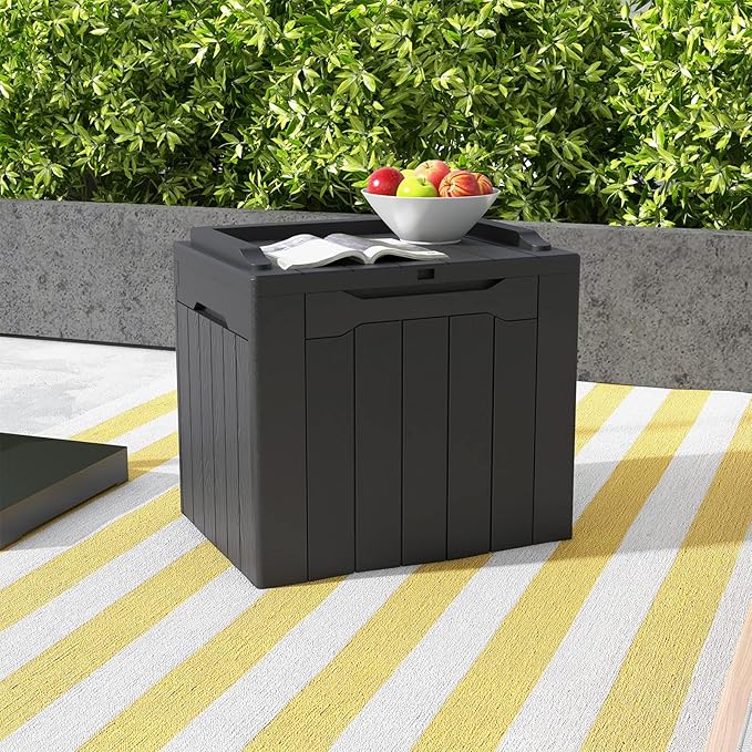 Patiowell 30 Gallon Resin Deck Box, Outdoor Storage Box - Image 2