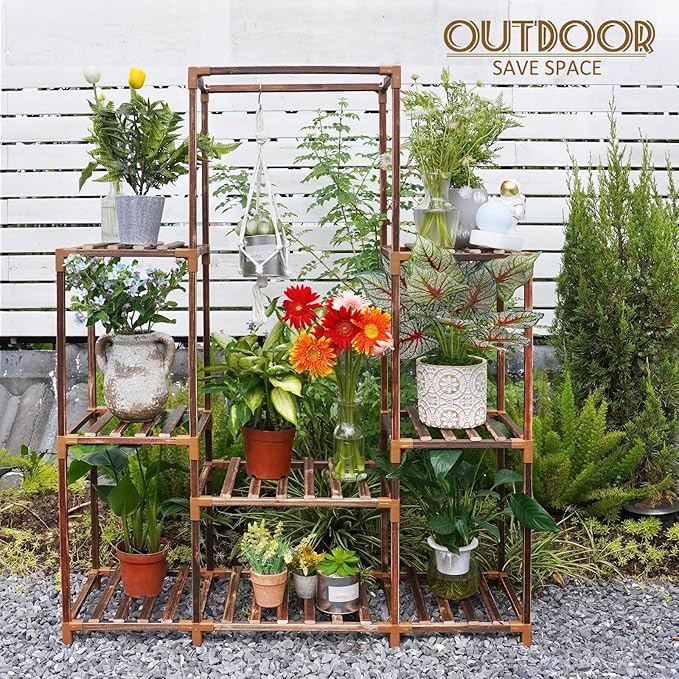 Uneedem Plant Stand Indoor Outdoor Tall Shelf - Image 4