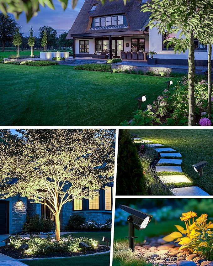 Brightown 4Pack Solar Spot Lights Outdoor - Image 6