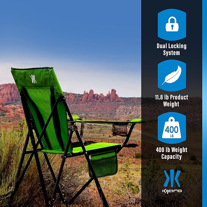Kijaro XXL Dual Lock Portable Camping Chair - Image 6