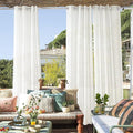 RYB HOME Outdoor Sheer Linen Curtains by RYBHOME