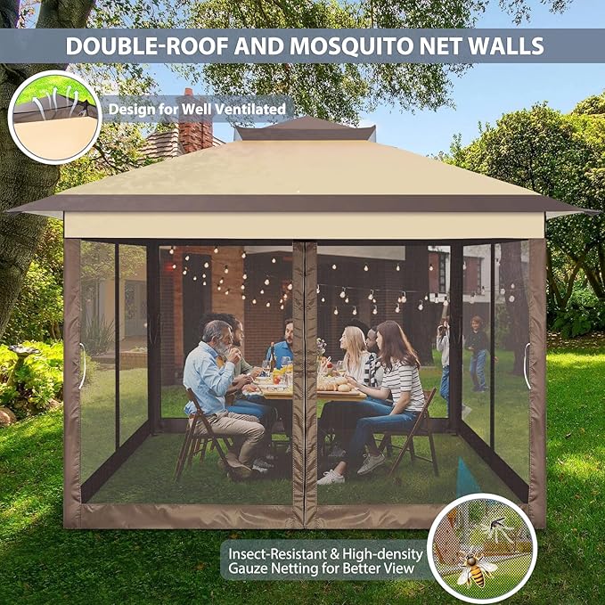 COBIZI 11x11 FT Pop up Gazebo Canopy Tent - Image 7