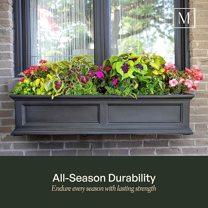 Mayne Fairfield 5-Foot Window Box – Self-Watering, Weather-Resistant Planter - Image 4
