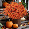 Artificial Fall Flowers Outdoor Fake Mums by AXYLEX