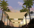 Amgo 14' x 14' x 19.8' Beige Right Triangle Sun Shade Sail UPF50+ Canopy Awning by Amgo