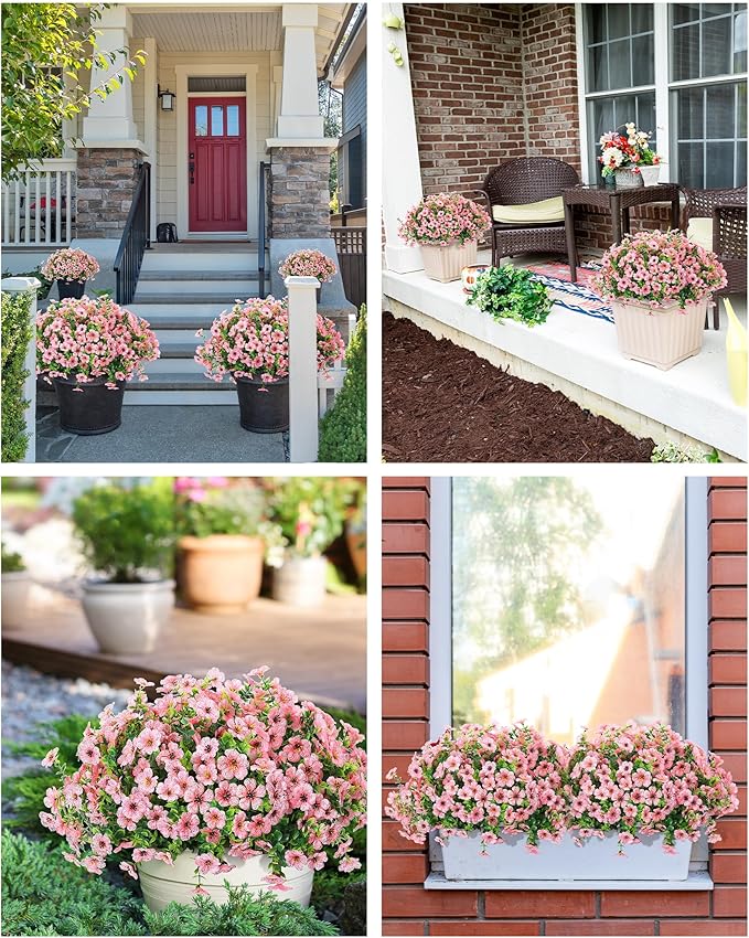 Artificial Flowers for Outdoors Faux Outside Plants Spring Summer Decorations - Image 4