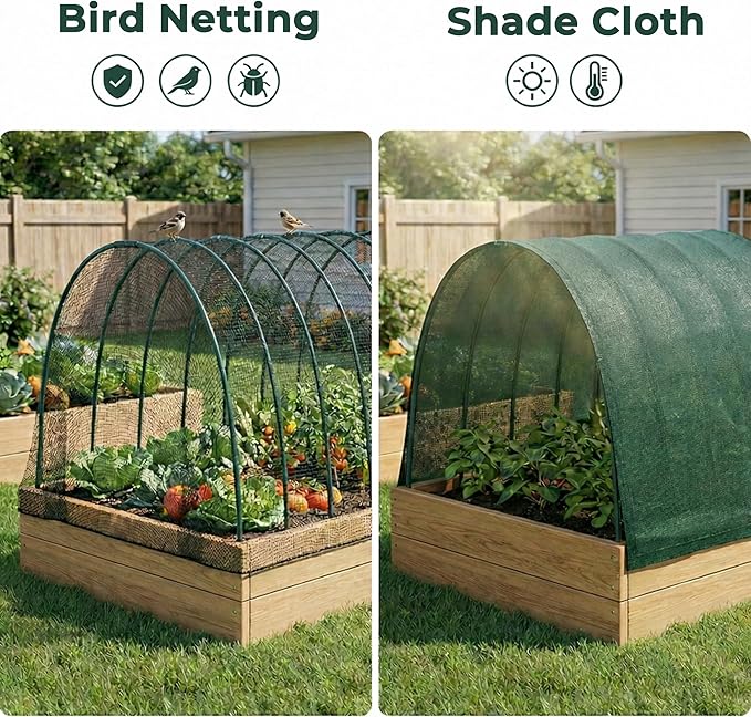 Gardzen Garden Hoops for Raised Beds Greenhouse Hoops, DIY Kit for Row Cover - Image 4