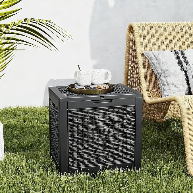 NEWBULIG 31 Gallon Outdoor Storage Box, Waterproof Deck Box - Image 7