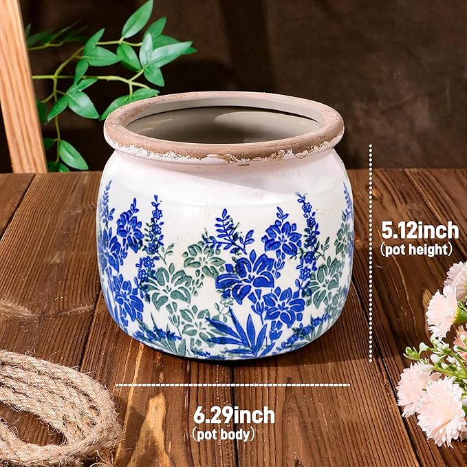 Flower Pot, Vintage Ceramic Pot - Image 7