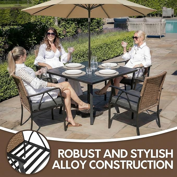 5-Piece Patio Dining Set for 4, Outdoor Dining Set - Image 5