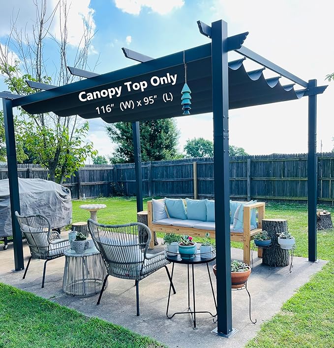 Pergola Shade Cover Replacement Canopy Top Compatible - Image 4