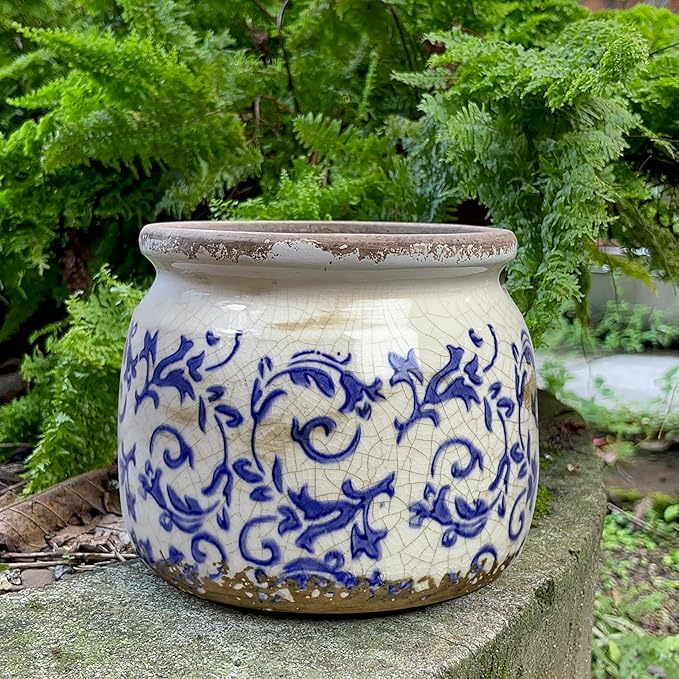 Flower Pot, Vintage Ceramic Pot - Image 4