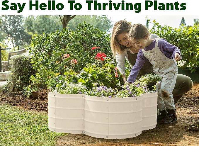 Plant & Plot Galvanized Raised Garden Beds Outdoor // 3×3×1 ft Planter Raised - Image 3