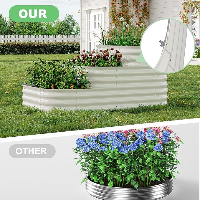 GarveeLife Galvanized Tiered Raised Garden Bed Kit - Image 2