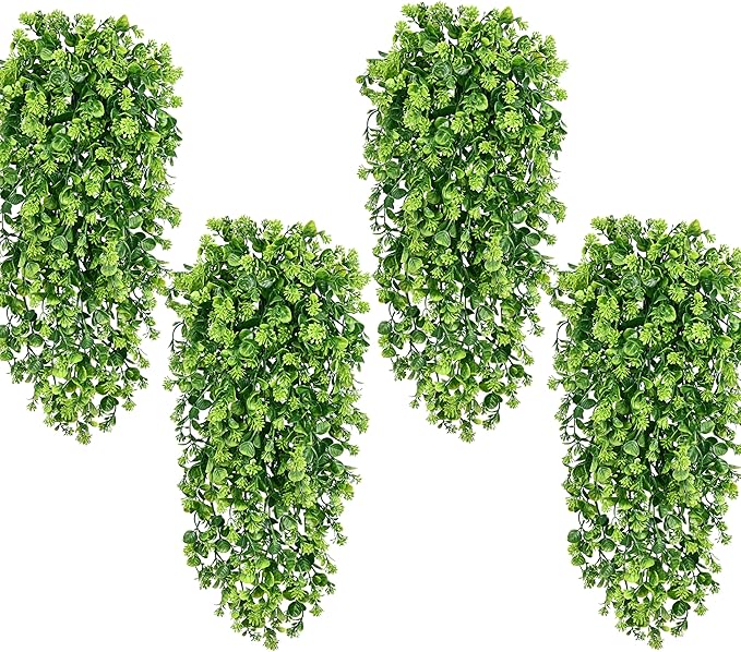Waipfaru 4Pcs Fake Hanging Plants 3ft Fake Plants UV Resistant Fake Vines by Waipfaru